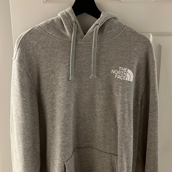 Gray North Face Hoodie - size large - Picture 2 of 2